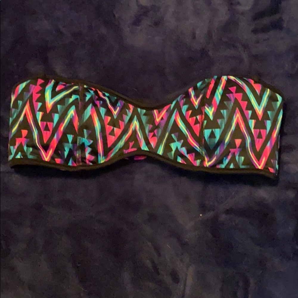 Multicolored, Reversible Bikini Top - image 2